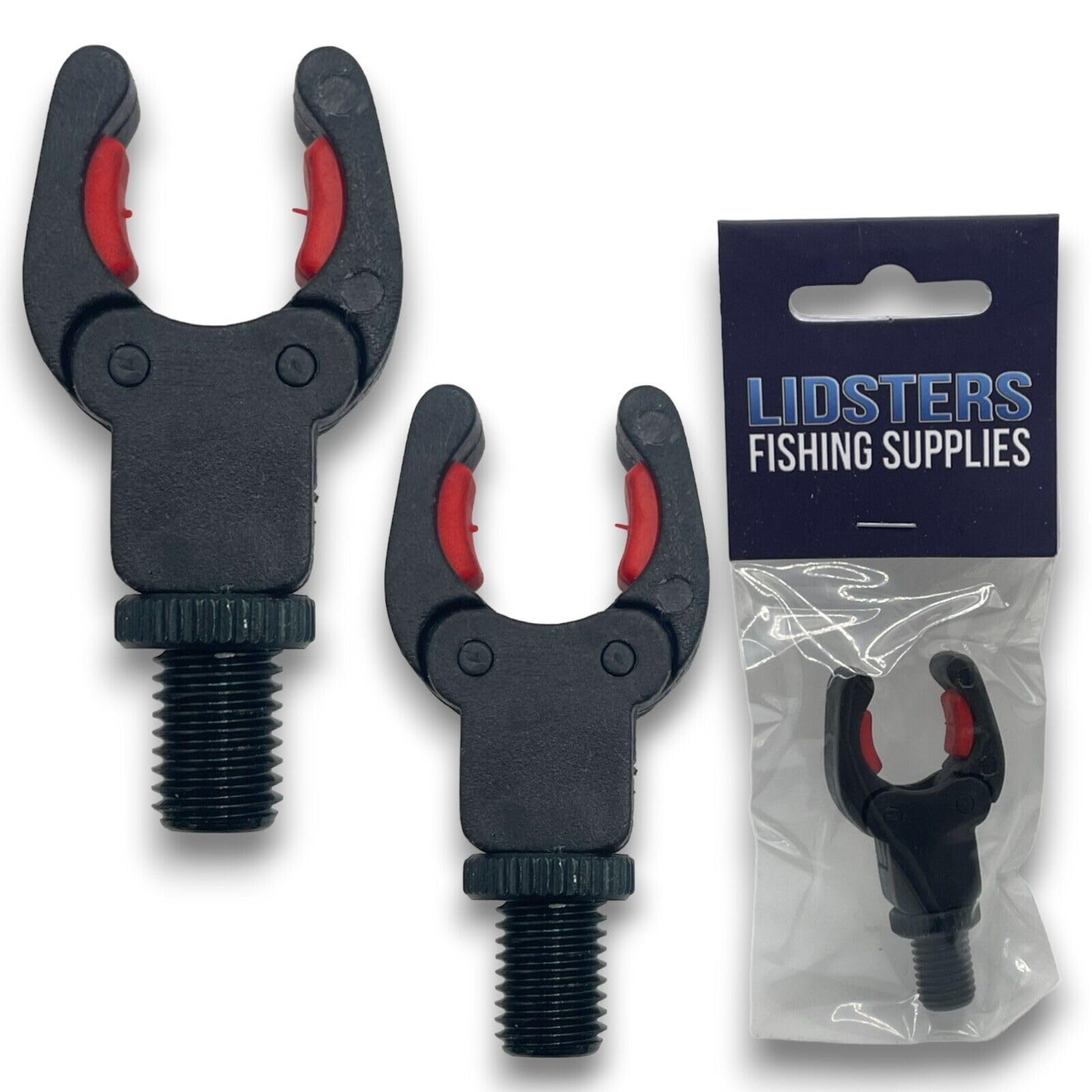 Lidsters Fishing Supplies 2 X Red 2 X Lfs Rod Rests Self Adjusting Secure Rod Back Butt Rest Carp Coarse Fishing (2 X Red)