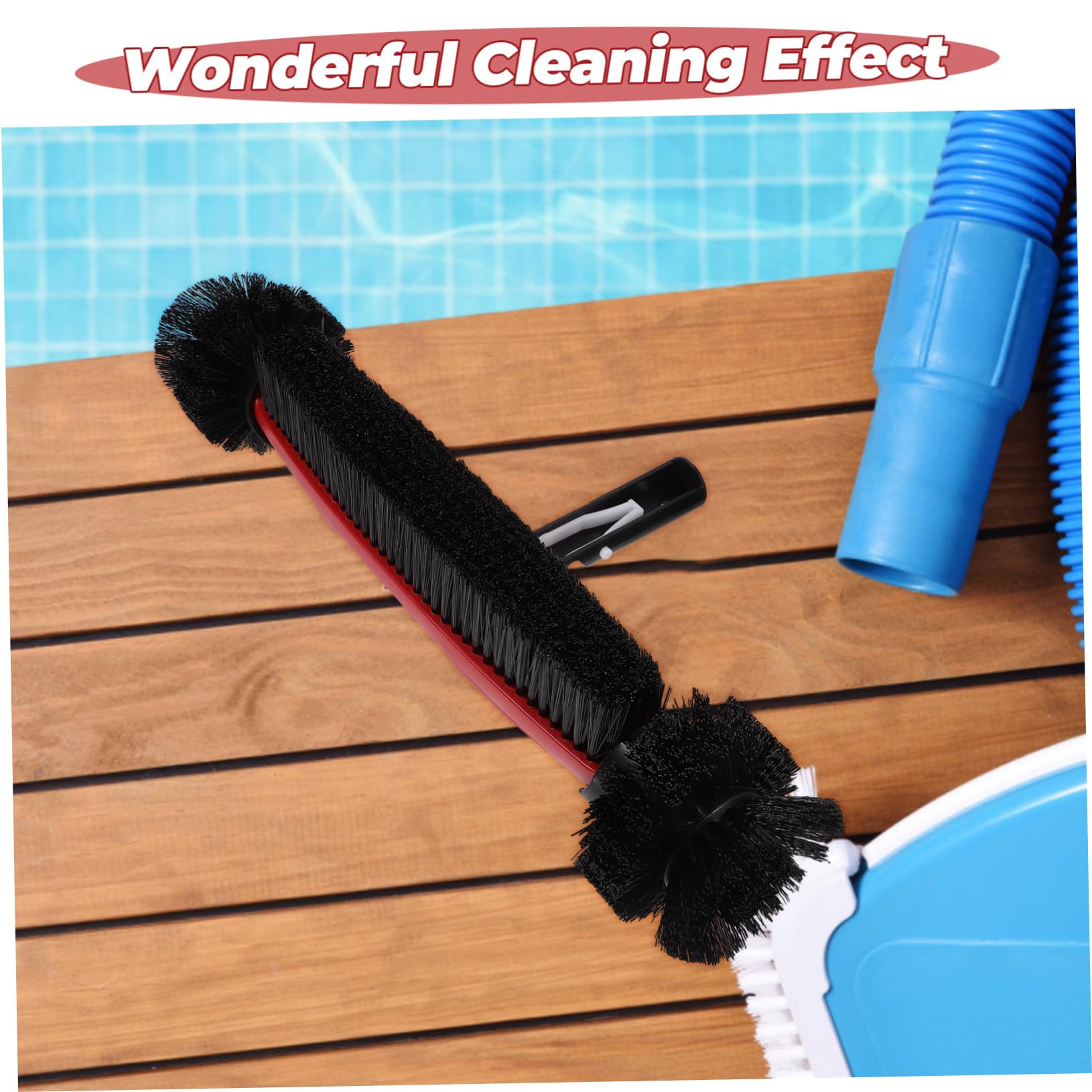 Cepillo para Piscina Giratorio de Pared 180°, Nylon y PP