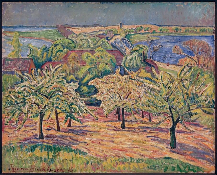 Peinture d'art d'affiche Herrmanns Apfelgarten decoration murale de maison 60x90cm