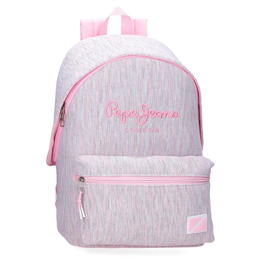 Pepe Jeans Miri Mochila Escolar Rosa 31x44x17,5 cms Poliéster 22,79L by Joumma Bags
