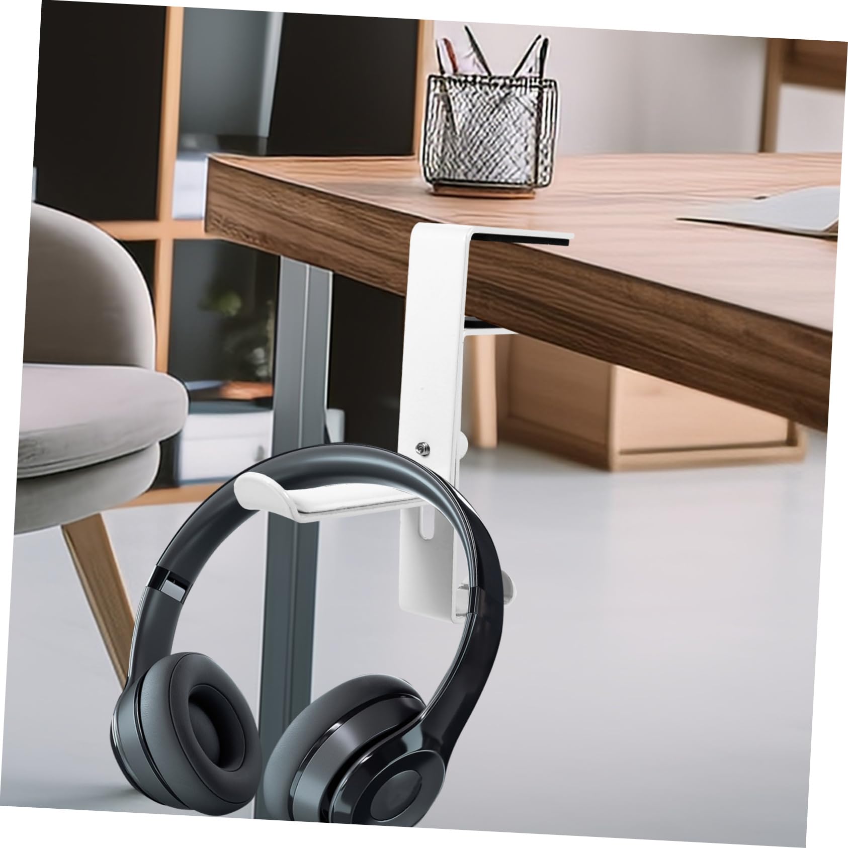 Hemobllo 3 Ganchos Para Auriculares Para Juegos Soporte De Escritorio Con Abrazadera Rápida Que Protege Tu Escritorio De Daños.