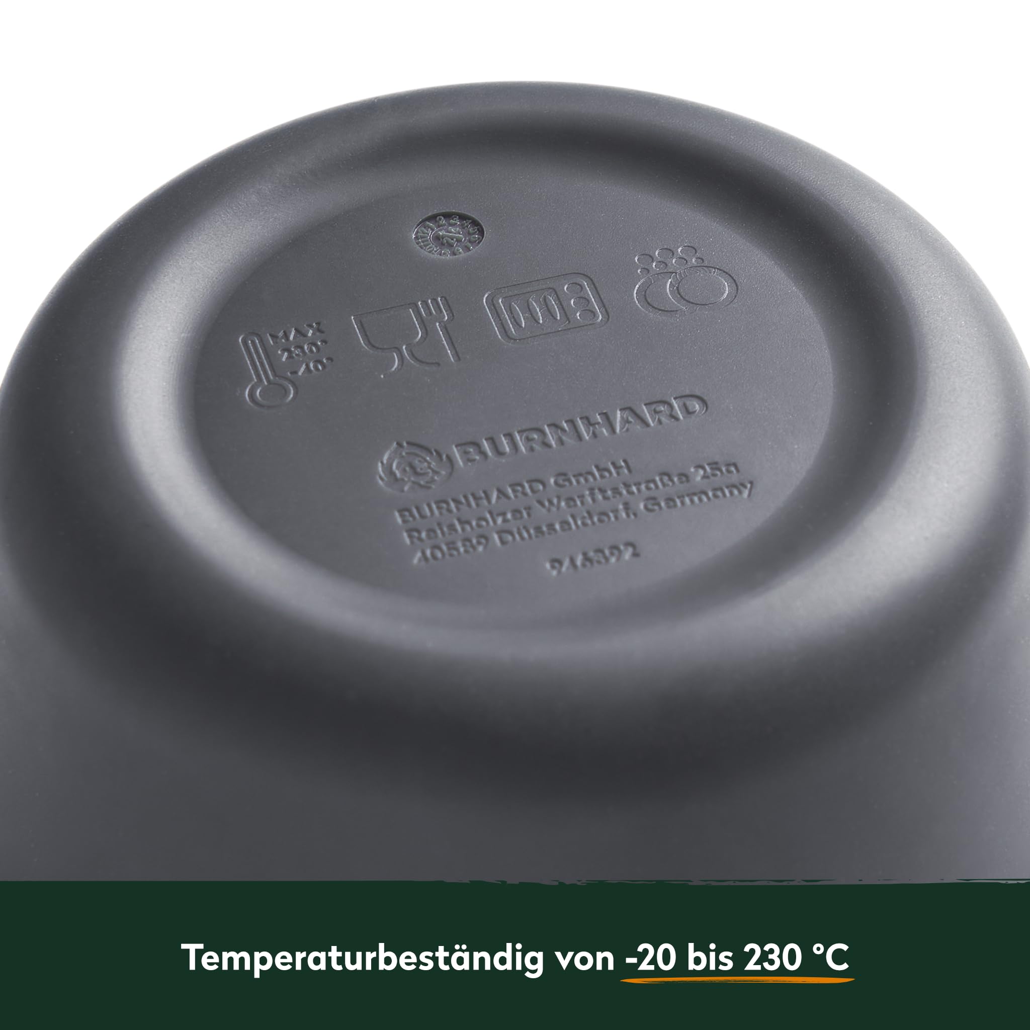 BURNHARD Scatola per impasto pizza set da 6, lavabile in lavastoviglie, resistente a temperature da -20°C a 230°C, impilabile, ideale per impasti da 300g, Ø 30cm pizze – Scatola professionale per