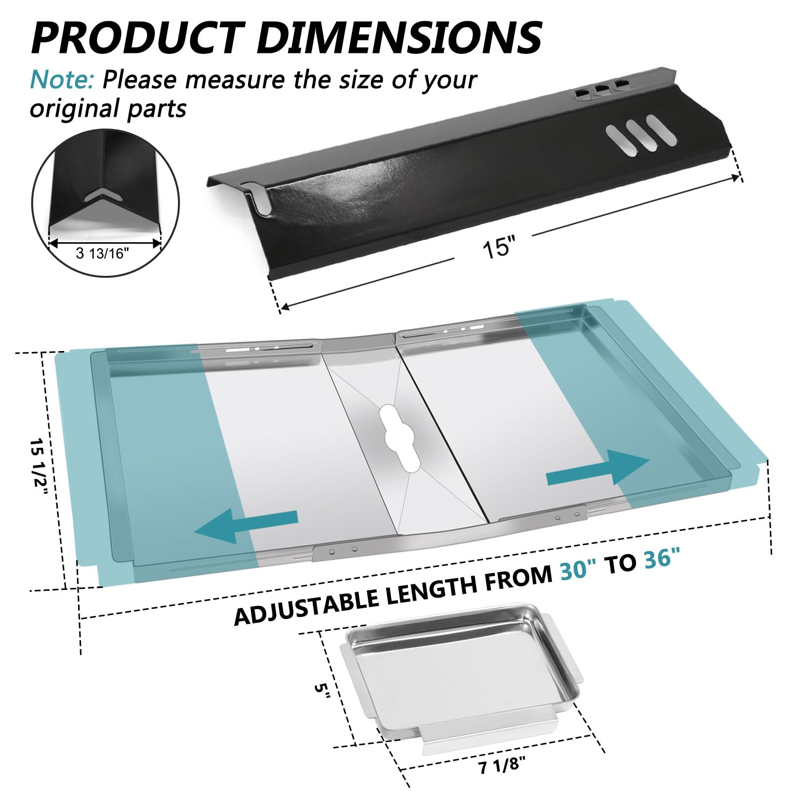 Grill Replacement Parts for Dyna Glo DGF493BNP, DGB494SPB, 24