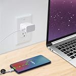 Chargeur pour Samsung Galaxy S9, Swadaws 2 Pack Adaptive Fast Wall Android Comprimé de téléphone portable Chargeur Station Adaptateur USB Type C Câble compatible Samsung Galaxy S20 S10 S10e S8 Plus/Note 8 9 (Blanc)