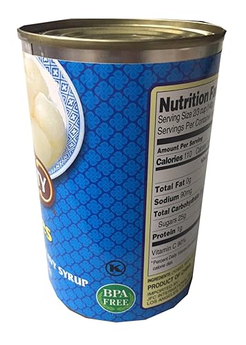 Miniatura 4 de Dynasty - Lichi entero pelado en almíbar pesado, 15 onzas (paquete de 2)