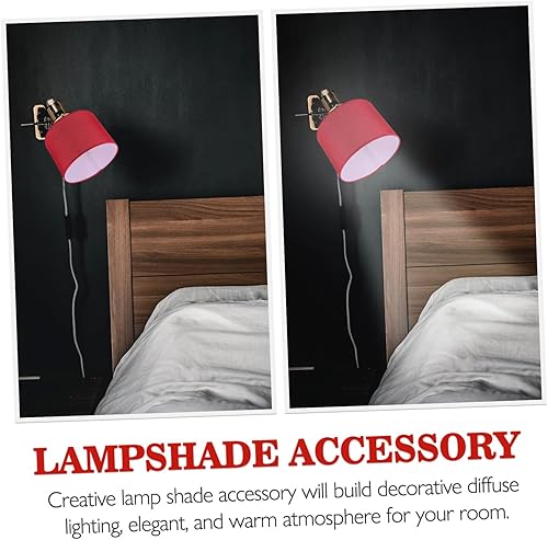 Miniatura 7 de Lámpara de tela circular de estilo simple Lámpara de sombra Lámpara colgante Accesorio para el hogar Clip de tela - Pantalla de lámpara de burbuja