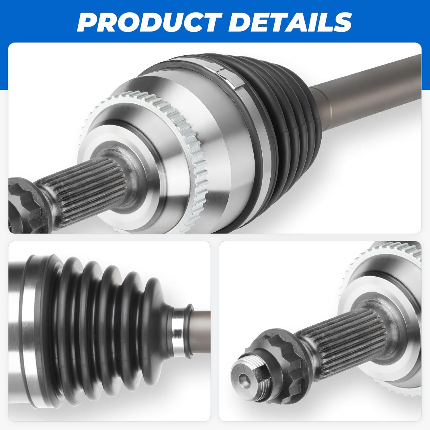 tadamark front right cv axle shaft assembly fit for toyota sienna(fwd)3.3l 3.5l 2004 2005 2006 2007 2008 2009 2010, note: for fwd only not for awd, passenger side, for 66-5261