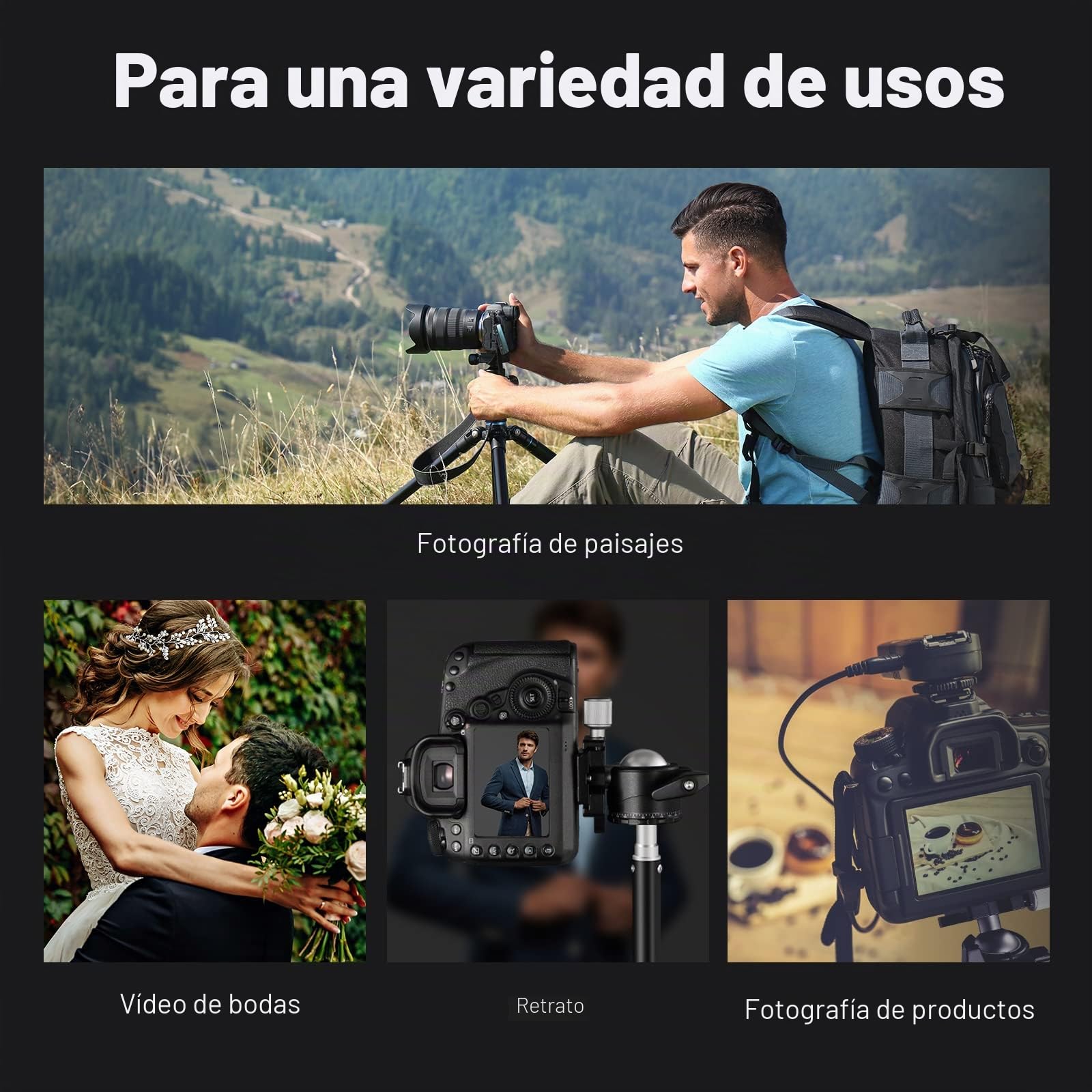 NEEWER Cabeza de Bola de Perfil Bajo para Trípode de Cámara, 36mm Cabeza de Bola Panorámica de Metal Compatible con 1/4" Placa de Liberación Rápida Arca para Monopié Slider DSLR,MAX Carga: 15kg, GM36