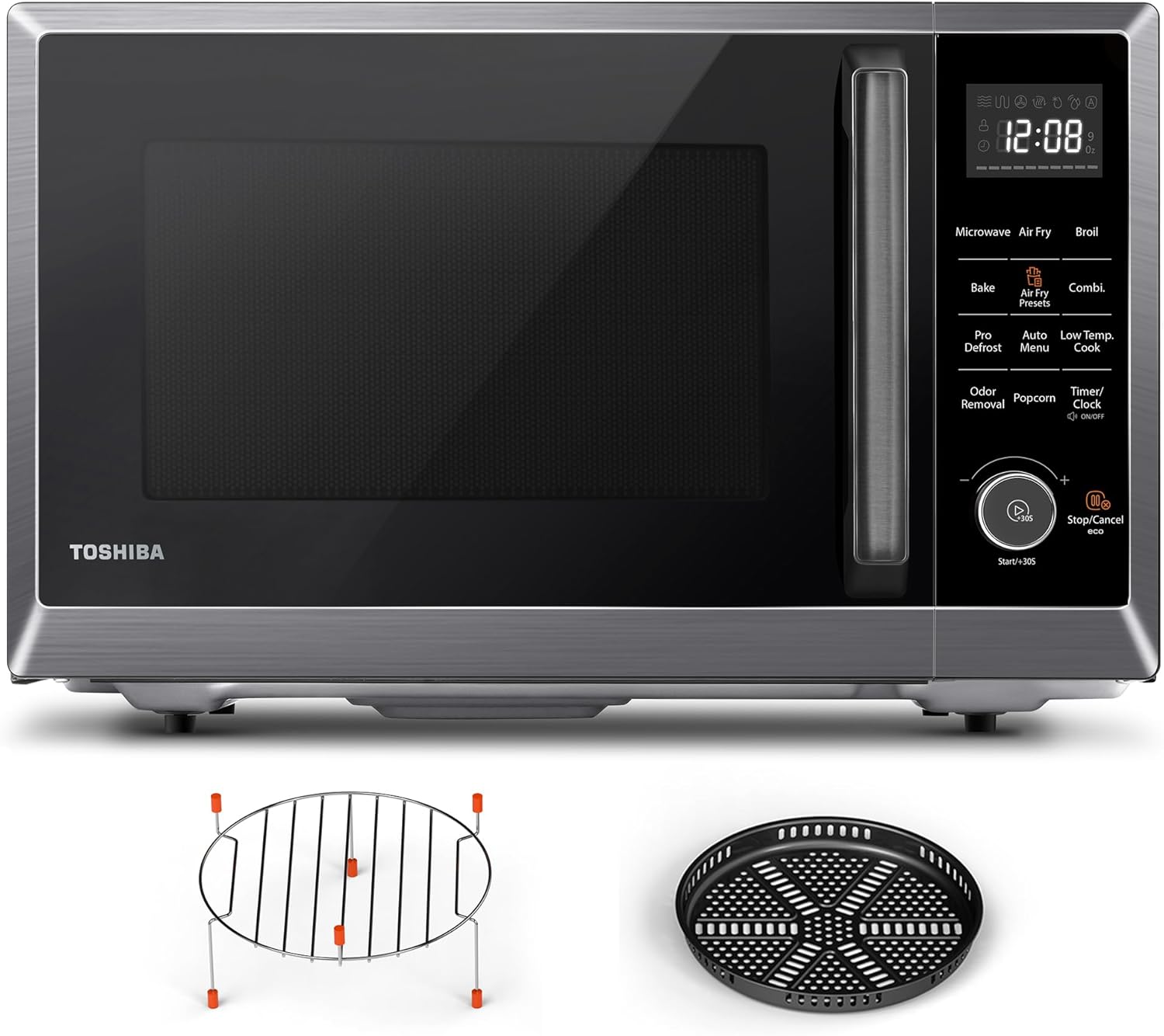 TOSHIBA Air Fryer Combo 8-in-1 Countertop Microwave Oven