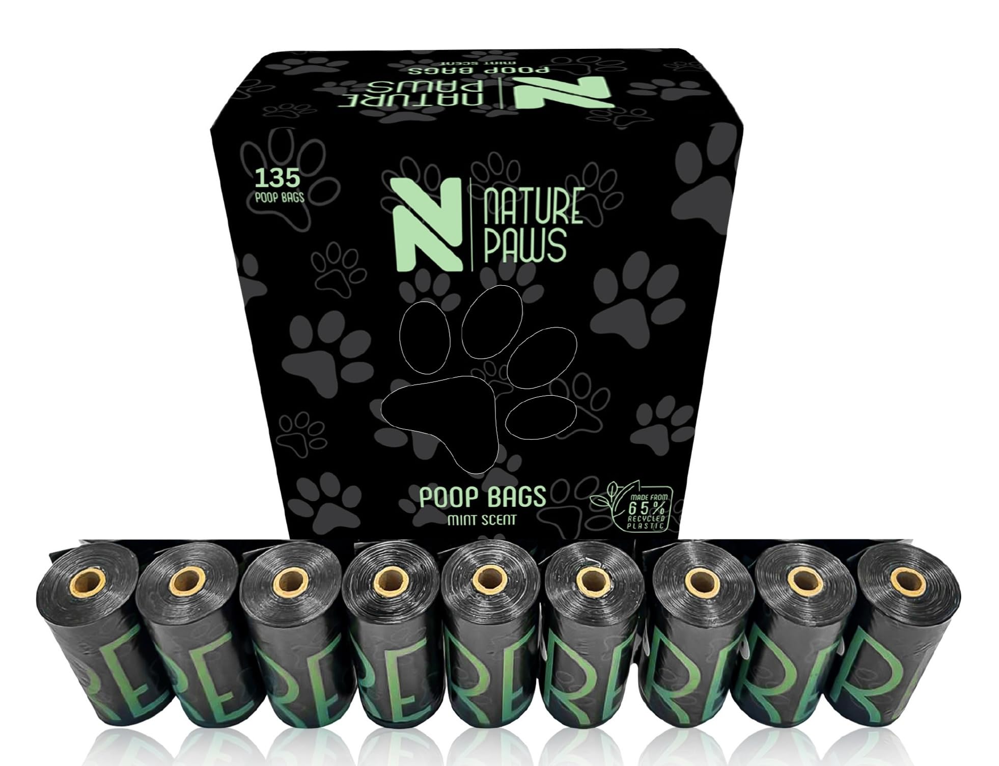 NATURE Dog Waste Bags, Extra Strong, Leak-Proof, Eco-Friendly Poop Bags, Recycled Plastic, 135, 270 or 540 Bags, Scented