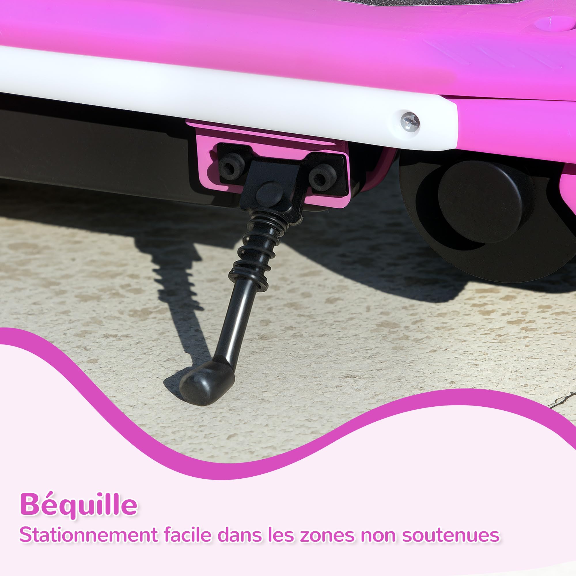 AIYAPLAY Trottinette Électrique pour Enfants 6-14 Ans 10 km/h | Lumières LED Colorées, Frein Électrique, Autonomie 8 km