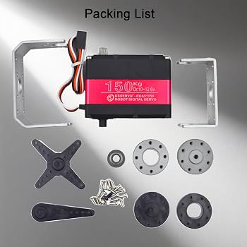 Amazon.com: HOOYIJ 150KG Digital RC Servo,RDS51150 Dual Shafts 12V