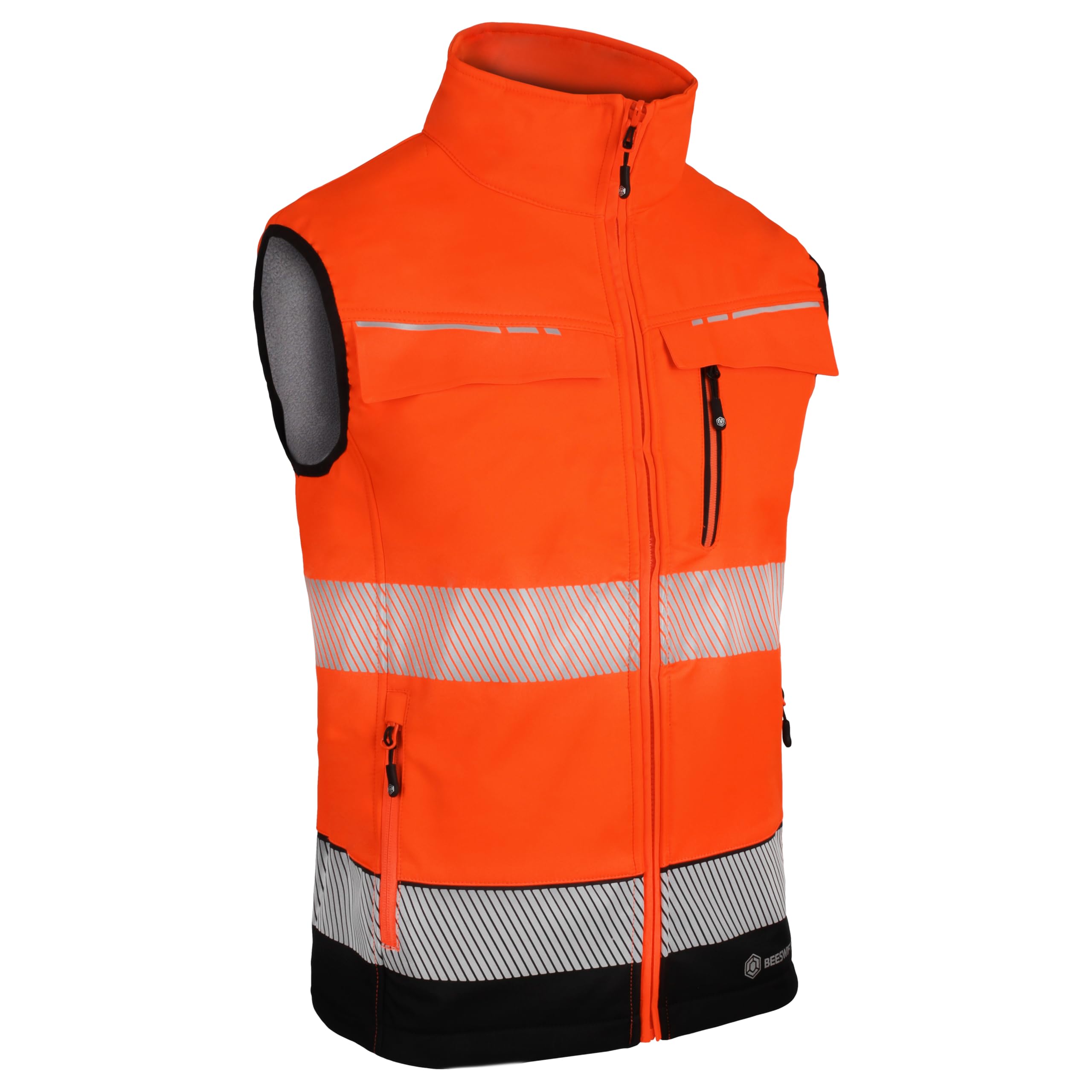 Beeswift Deltic High Visibility Gilet Two-Tone OrangeBlack 3XL