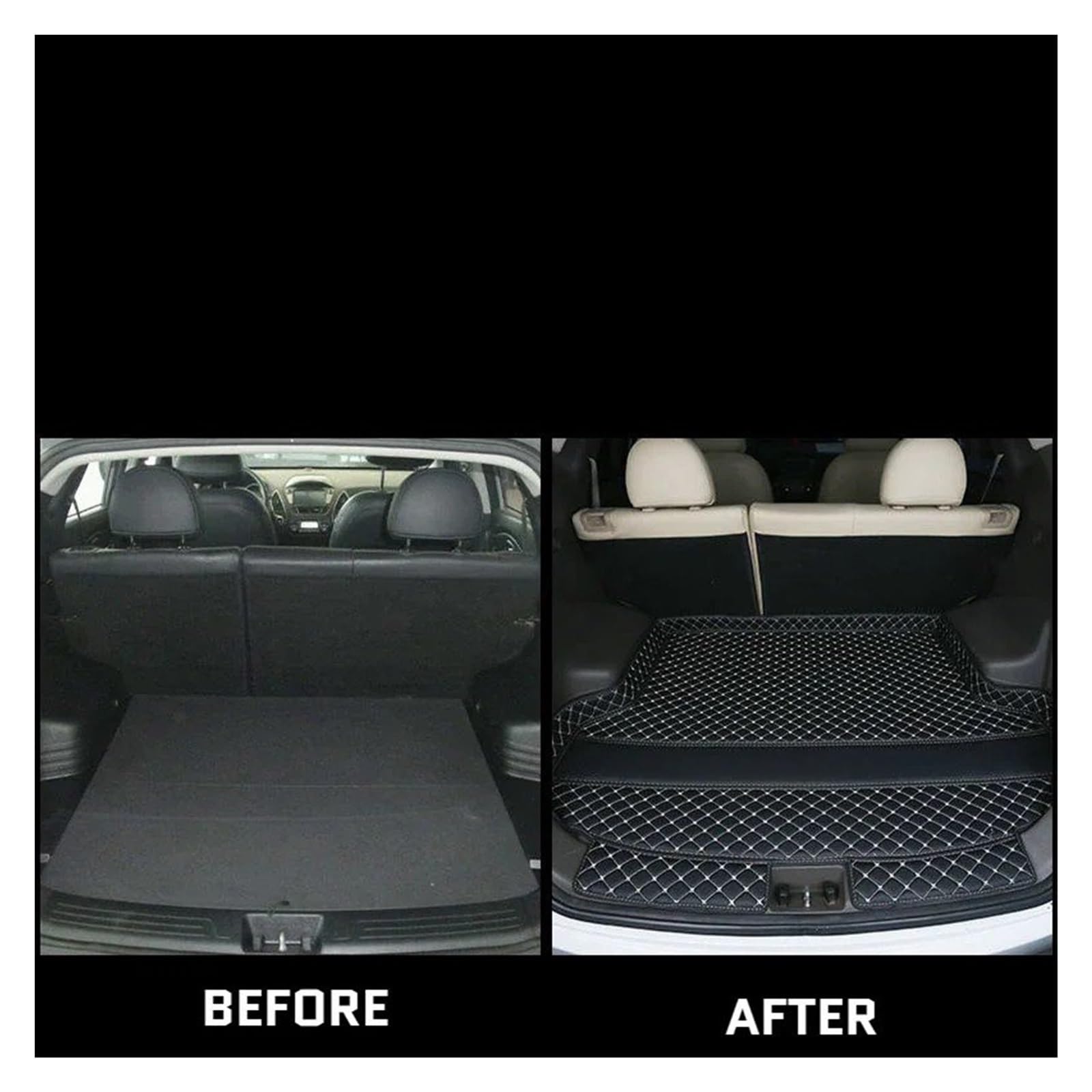 Alfombrilla Protectora Maletero para XPENG G6 para XPENG G9 2023-2025 Alfombrilla Maletero Coche Almohadilla Principal Reequipamiento Alfombrilla Especial Maletero Coche Interior(Black)