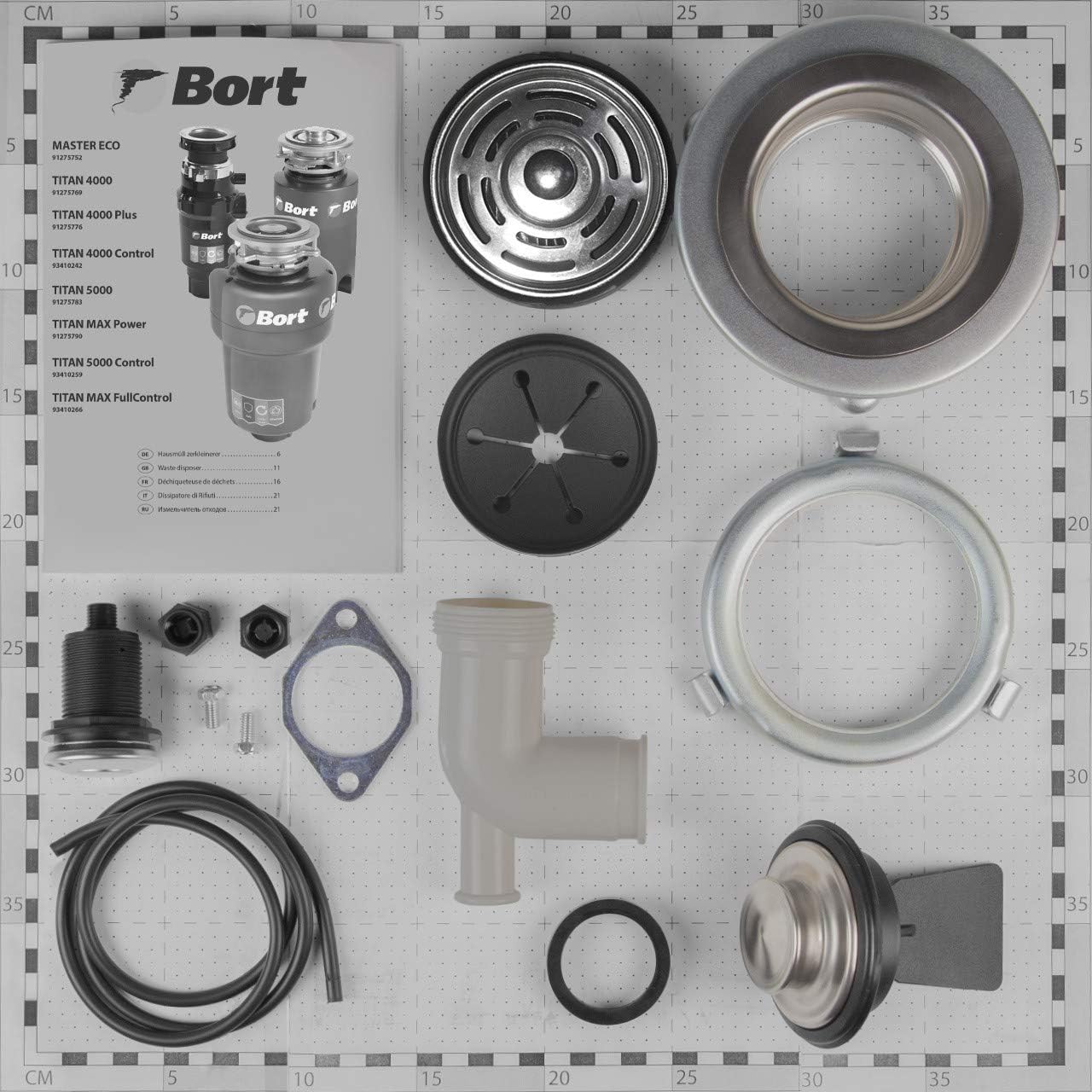 жарылды view of Bort TITAN 4000 Waste Disposer components