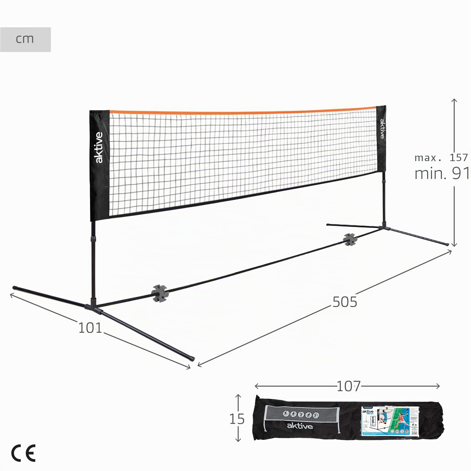 Filet Multi-sports 9,5x1m - Volley, Badminton, Tennis - Avec Sac De Transport - Neuf Filet Multi-sports 9,5x1m - Volley, Badminton, Tennis - Avec Sac De Transport - Neuf