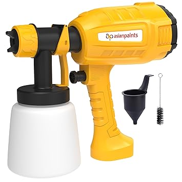 Asian Paints Trucare Paint Sprayer 550w with 800 Ml Container|Electric Paint Sprayer with 2M Long Cable & Vde Plug|2.5Mm Nozzle|Motor Speed Up to 32000Rpm/Min|Suitable for Indoor & Outdoor Paint - image, photos