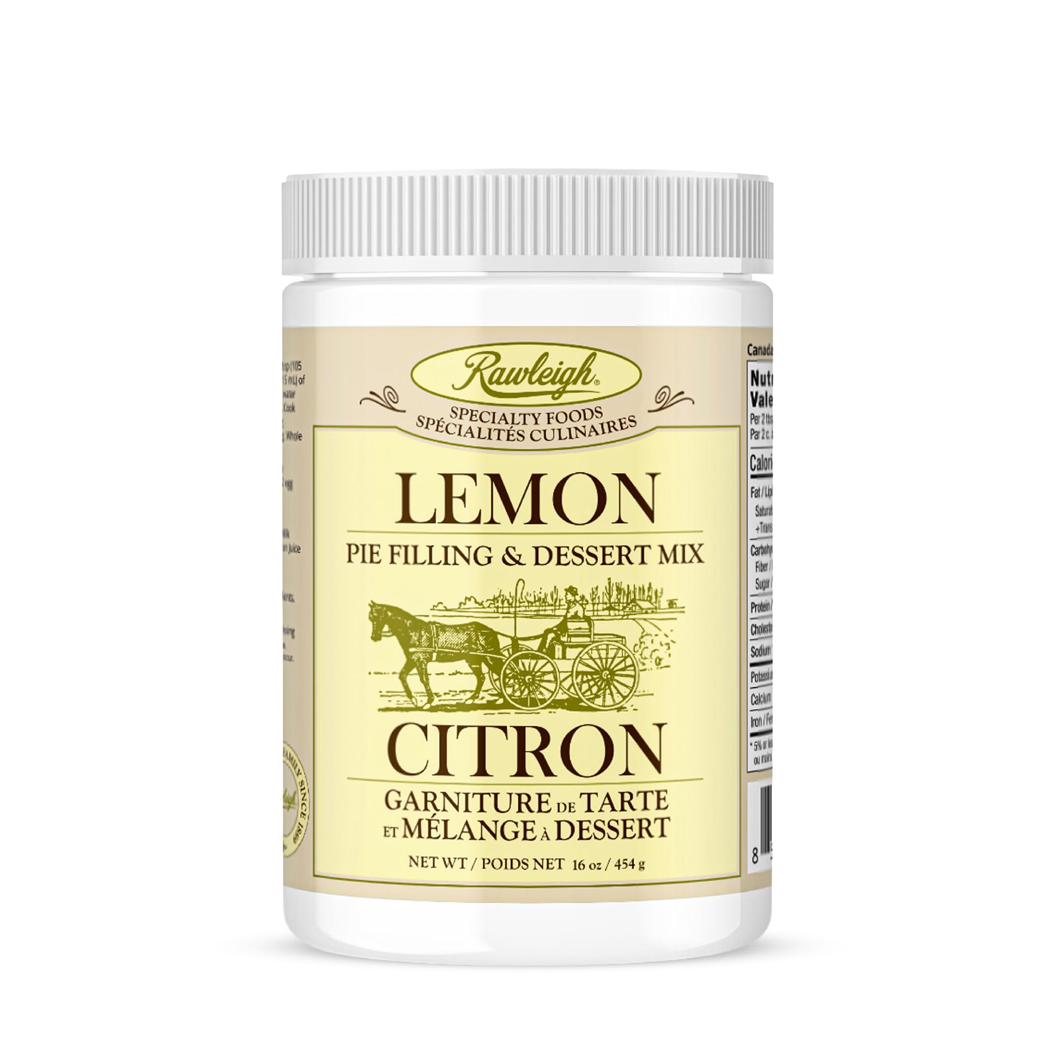 Lemon Pie Filling & Dessert Mix: 16 oz / 454g - Pack of 1, Instant Dessert Mix, Gluten Free, No MSG, Vegetarian