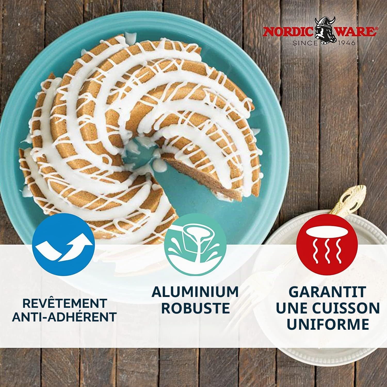 Nordicware 80637XS Heritage Bundt Moule à Pâtisserie