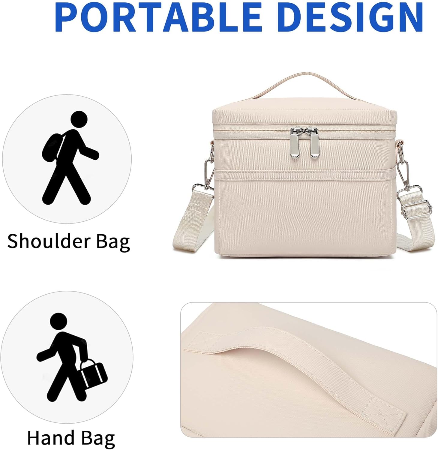 Insulated Lunch Bag for Women Adult Lunch Box Lightweight Waterproof Lunchbox Soft Cooler Reusable Lunch Bags for Work - Image 4