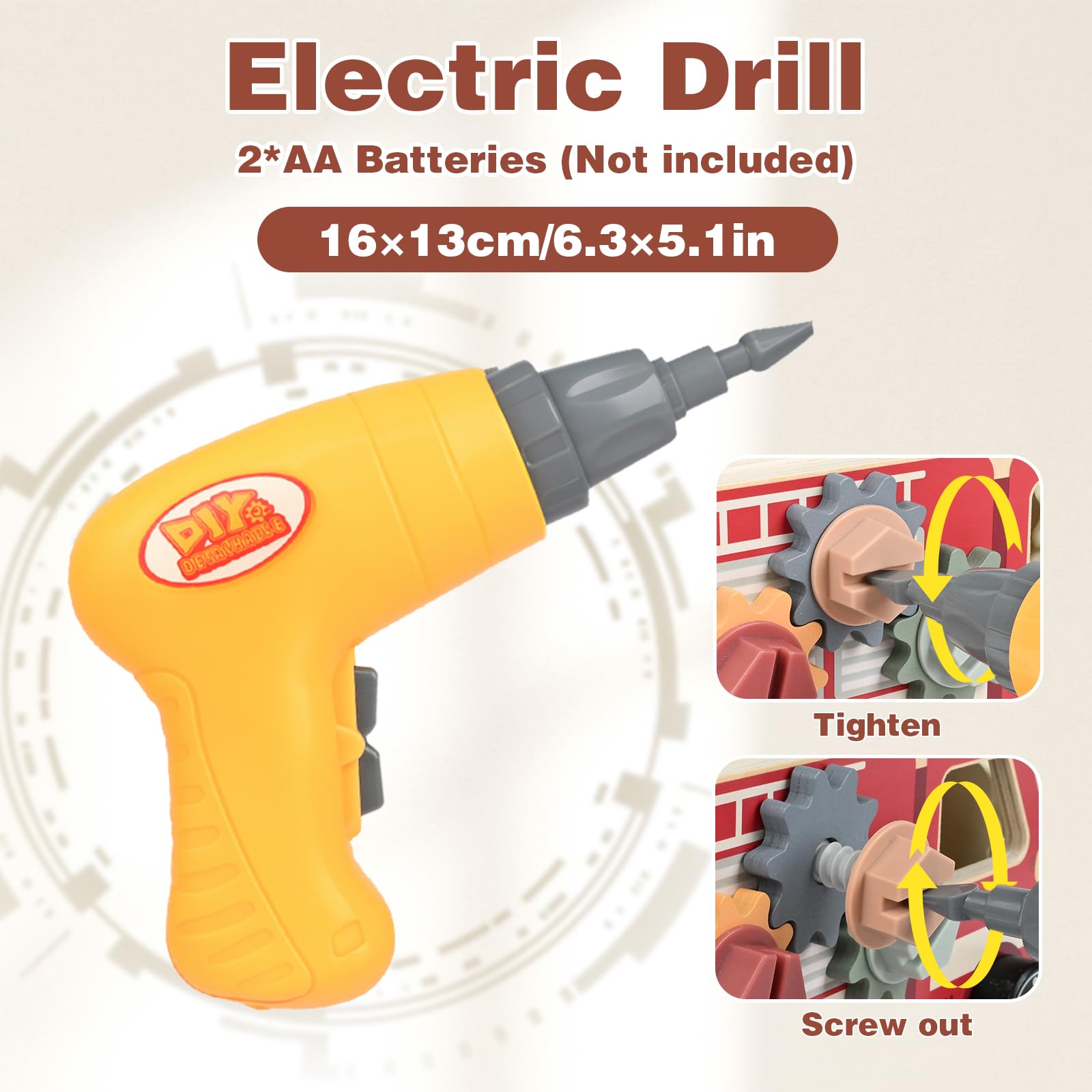 Vanplay Kids Tool Set including Toy Drill - Image 2
