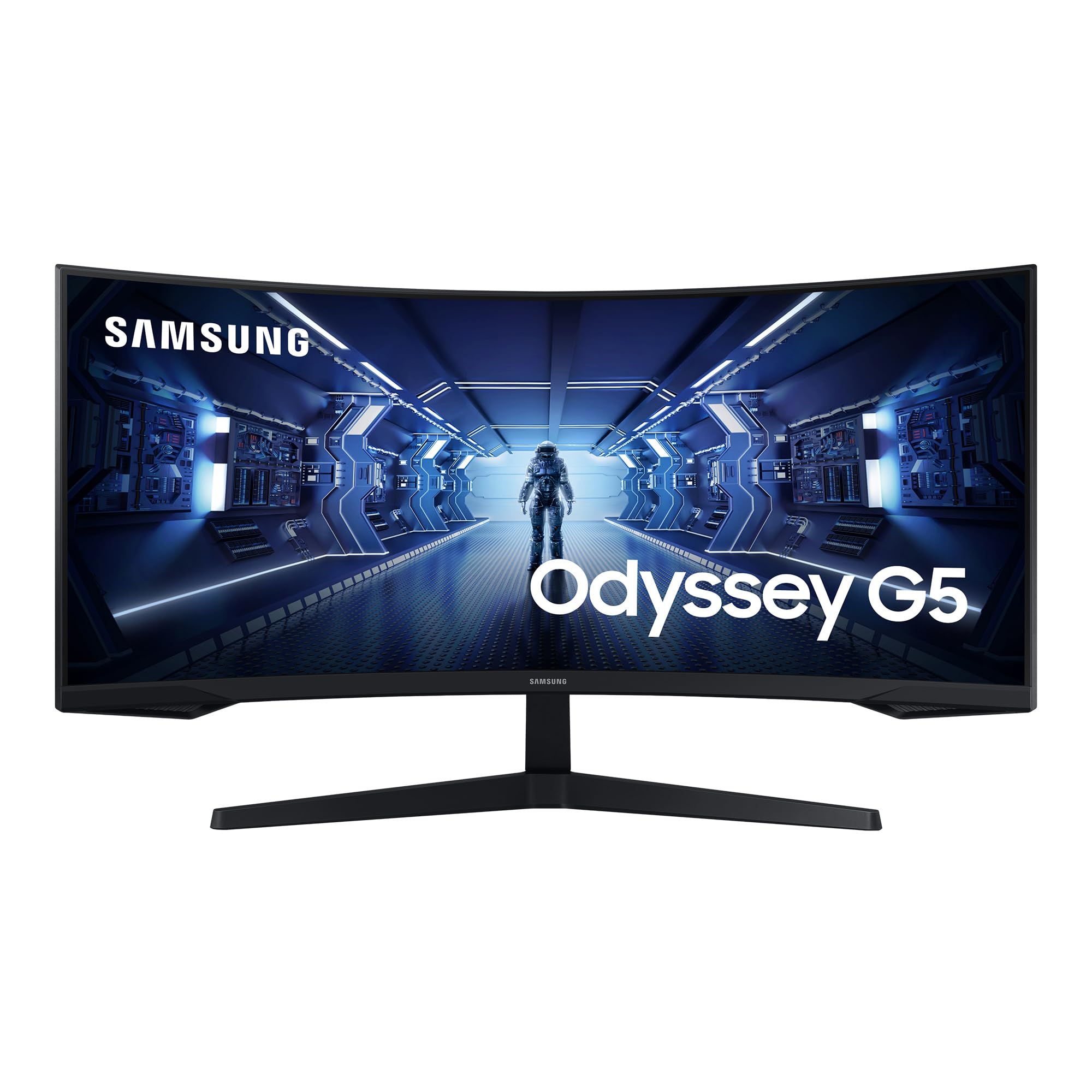 Samsung Gaming Monitor G5 C34G55TWWP, 34 Zoll, VA-Panel, UWQHD-Auflösung, AMD FreeSync Premium, Krümmung 1000R, Bildwiederholrate 165 Hz, Reaktionszeit 1 ms (MPRT), schwarz