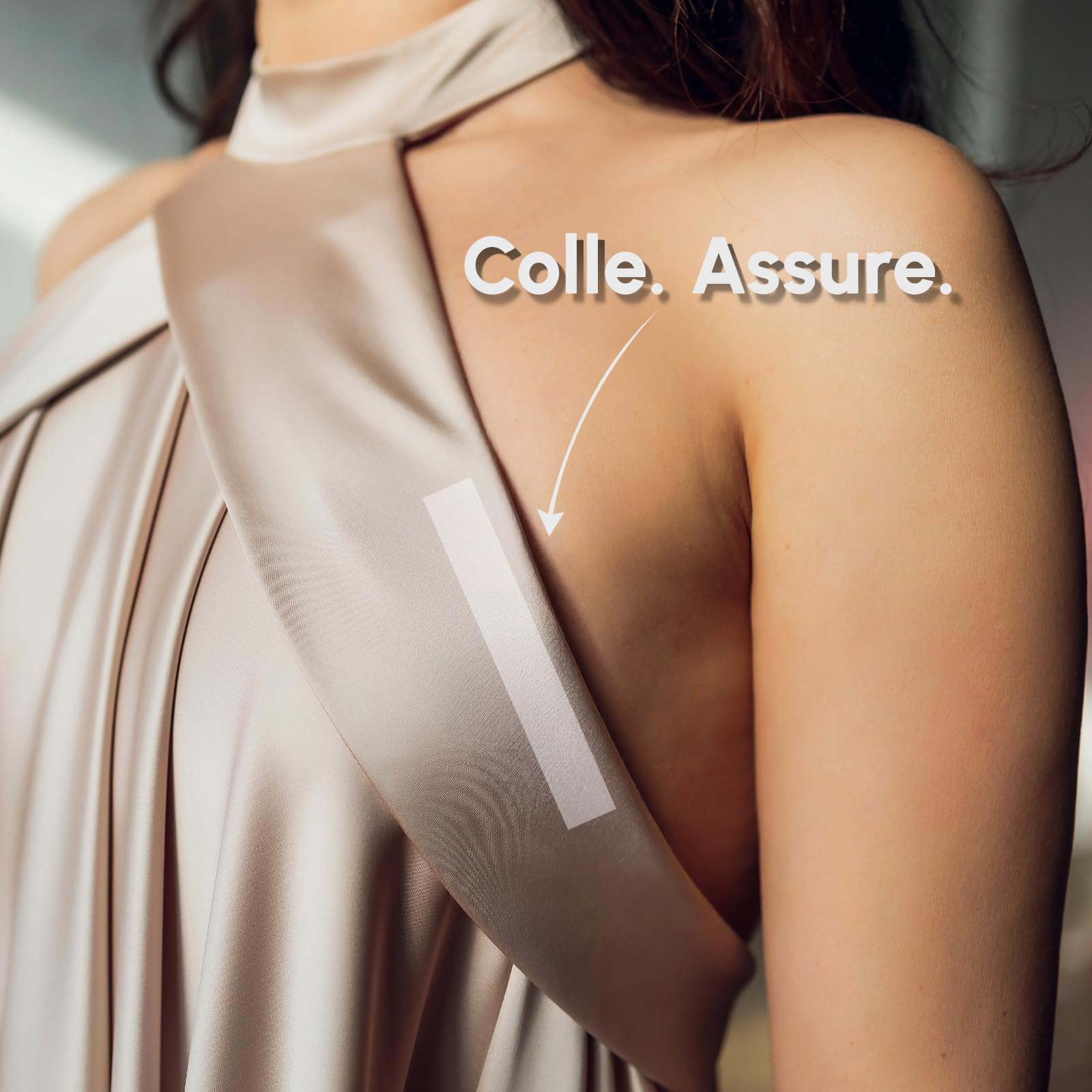 BLOOMORA Fashion Tape – Adhésif Double Face Peau & Vêtement – 100 Bandes Transparentes (7,6 x 1,3 cm) – Scotch Vêtement Peau Imperméable – Body Tape, Scotch Tissu, Ruban pour Robes et Décolletés