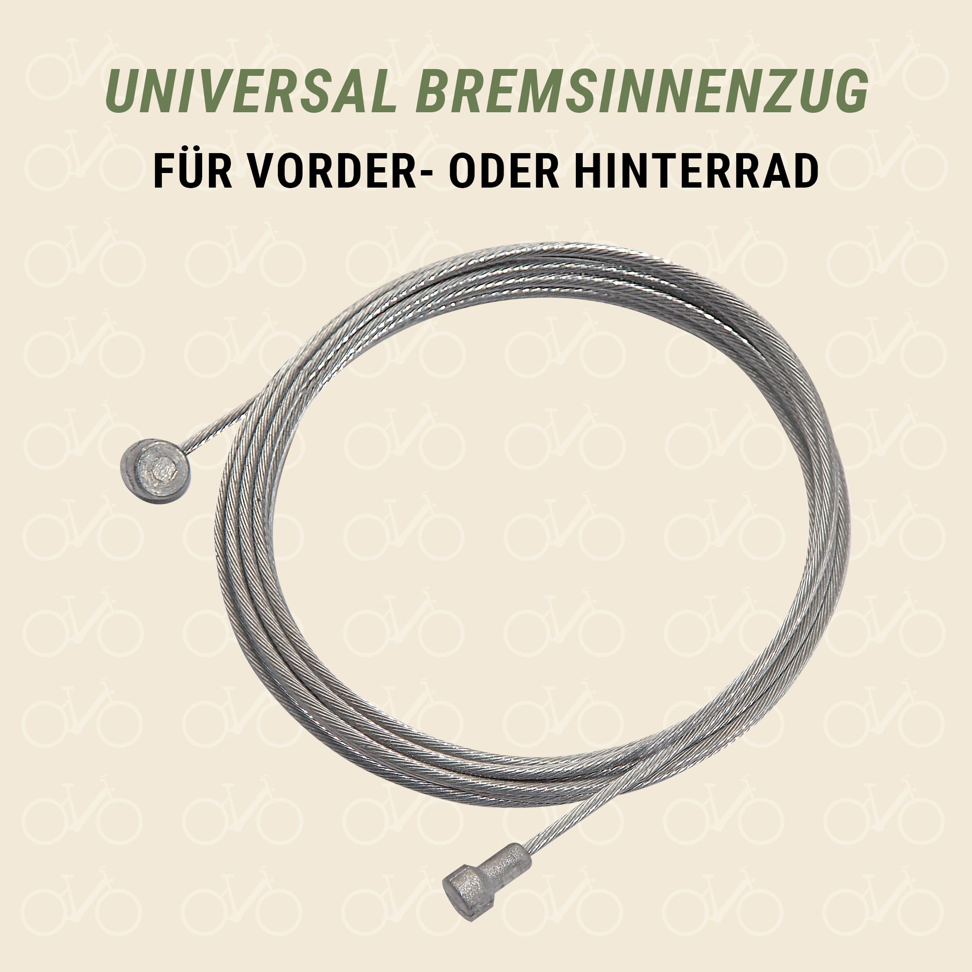 Prophete 0010 Bremsinnenzug Uniwersalny Kabel Wewnętrzny Hamulca, Srebrny