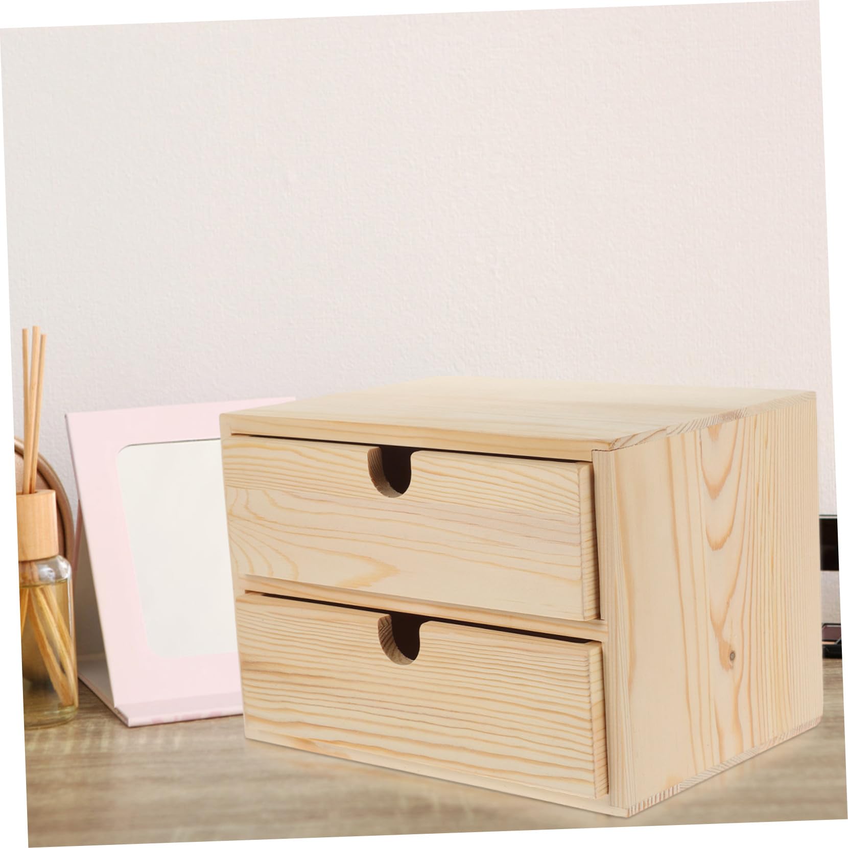 Scatola Contenitore con Cassetti per Organizer Scrivania e Gioielli Capacità per Accessori per e Studio
