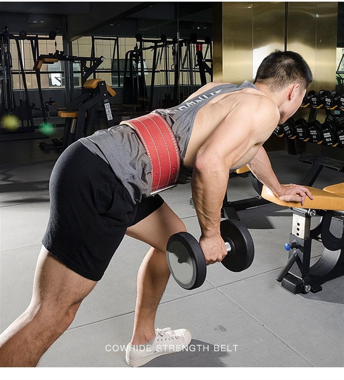 GewichthebergüRtel Gewichthebergürtel aus Rindsleder, Rückenstützgürtel, Bodybuilding, Fitnessgürtel, Lordosenstütze, Schutz, Hebegürtel, Langhantel, Powerlifting fürs Fitnessstudio
