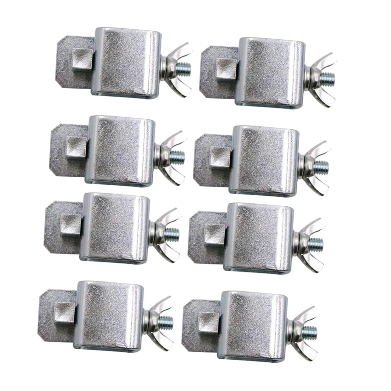 Pinces de soudage bout à bout NUOBESTY en métal argenté pour tôle de carrosserie (Lot de 8)