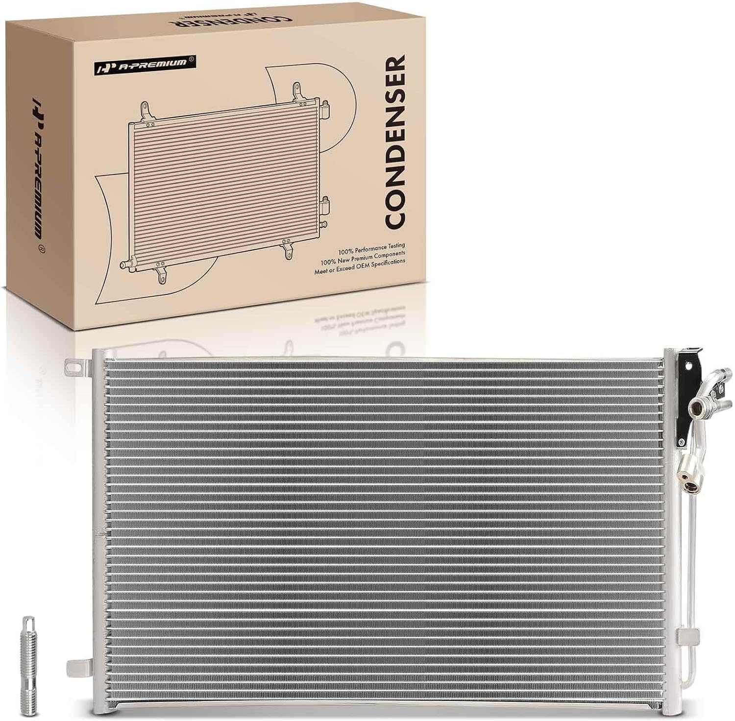 A-Premium Air Conditioning A/C Condenser Compatible with Buick Riviera 1995-1999 3.8L & Oldsmobile Aurora 1995-1999 4.0L