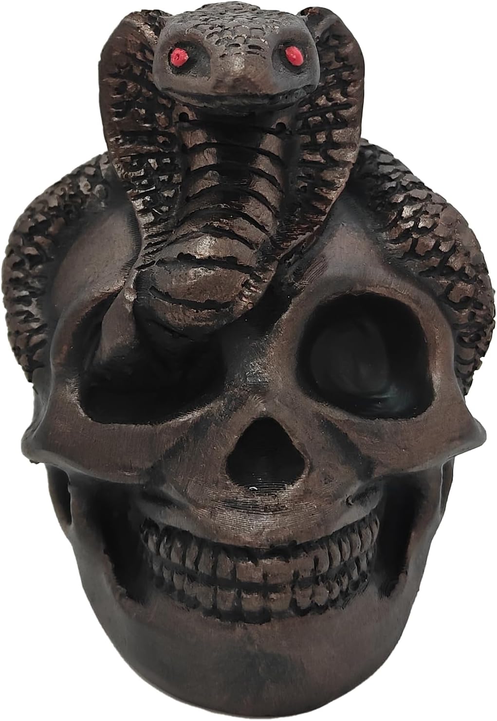 Screaming Aztec Death Whistle, Loudest 125+ Decibels, Authentic Human Sounding Screams Death Whistle Easy Blow Aztec War Whistle-Skull and Serpent Design