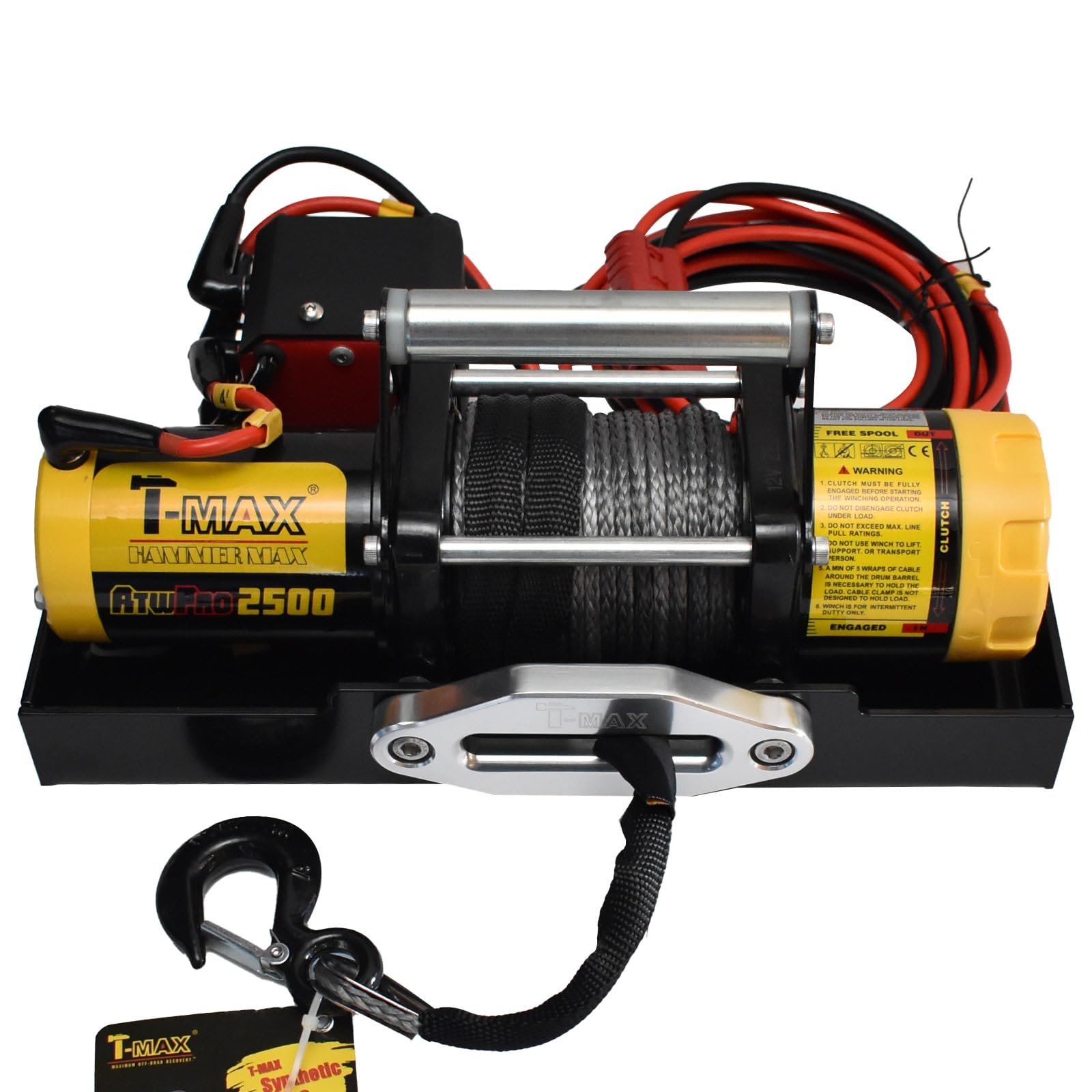 Amazon.co.jp: T-MAX ポータブル 電動ウインチ 12V 2500LBS ATWPRO