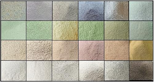 Juego de 24, polvo de piedras preciosas naturales, polvo fino triturado de 25 unidades en cada piedra, ideal para arte de resina, arte mineral,