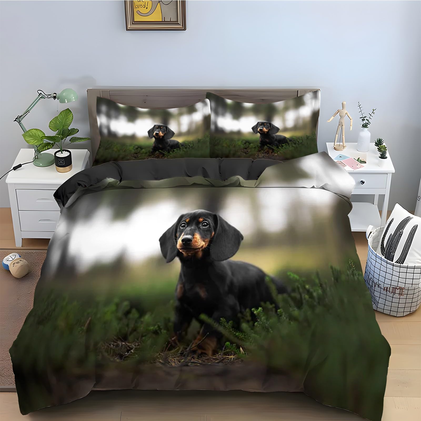 Housse de Couette 200x200 Chien idéale pour une chambre d'enfant ou d'adolescent passionné