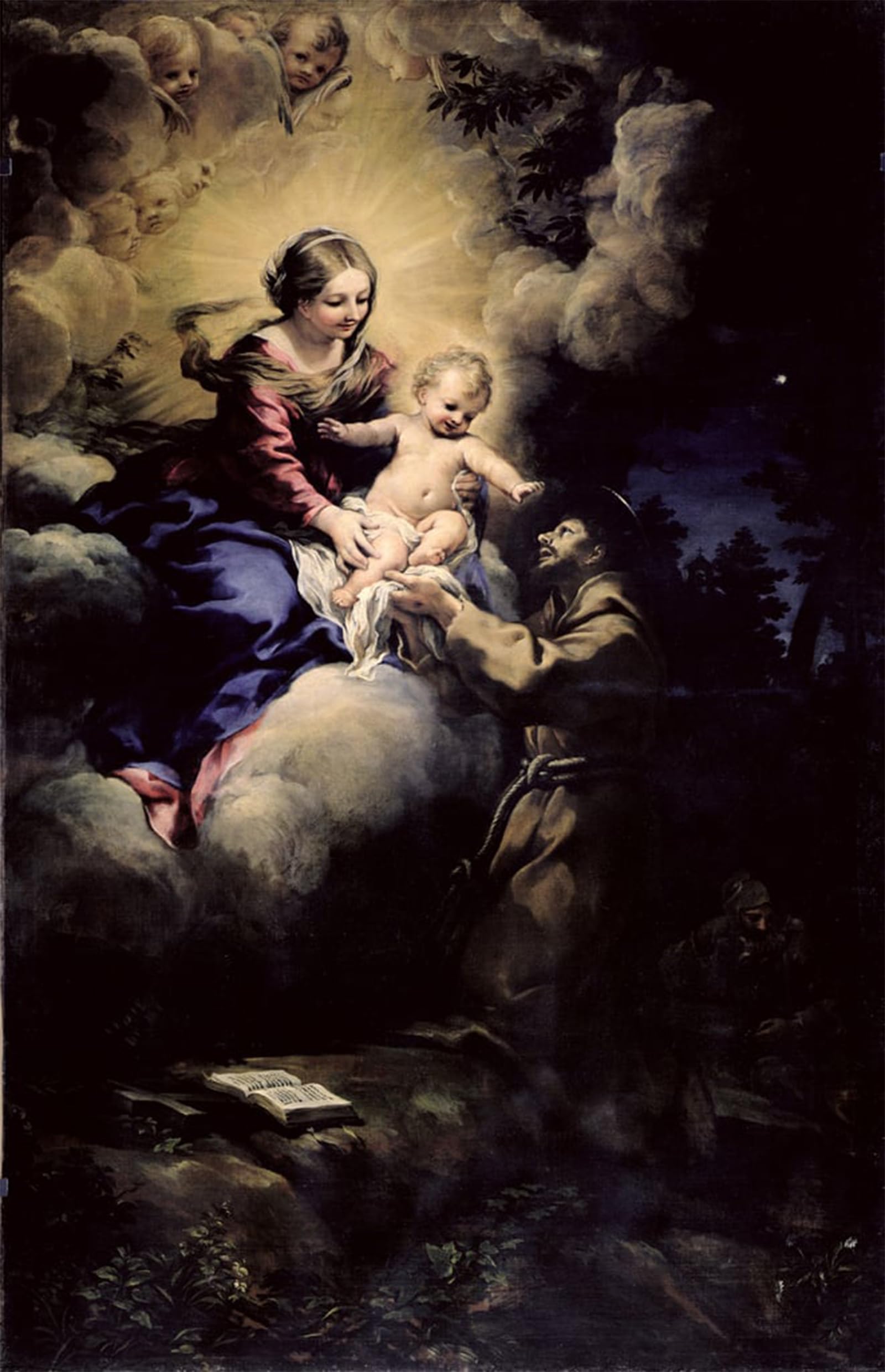 SERENDIPITP Vintage Picture Print on Canvas Wall Art Poster the Visitation of St by Pietro Da Cortona Artwork Print Poster for Wall Decor 60x90cm