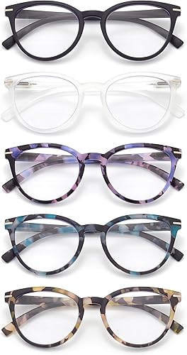 Lentes de lectura para hombres y mujeres, muy ligeros, con bisagra de resorte, lentes transparentes, gases para computadora disponible en Yaxa Peru