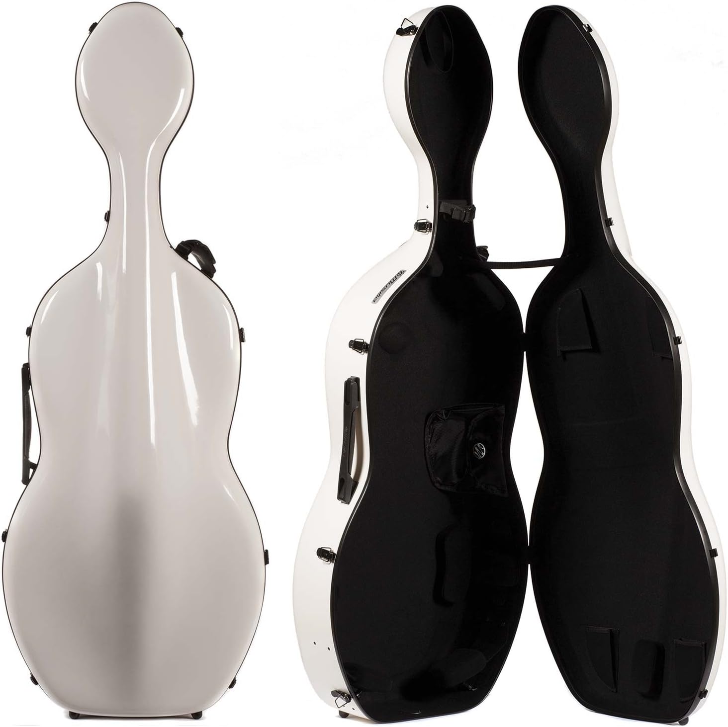 S2 White Carbon Fiber 4/4 Cello Case