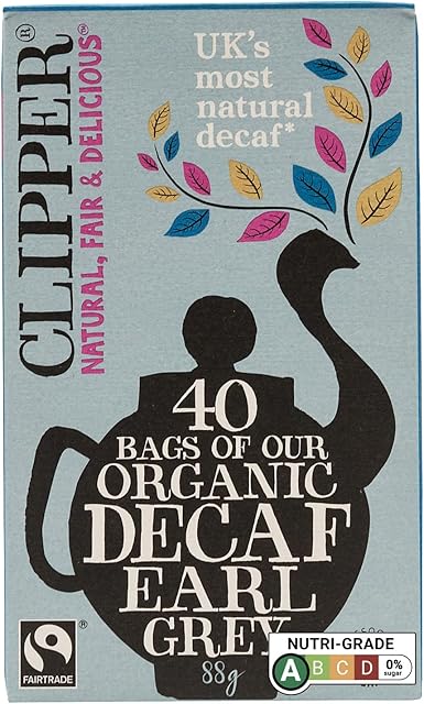 Clipper Fairtrade Organic Decaf Earl Grey, 40 Teabags