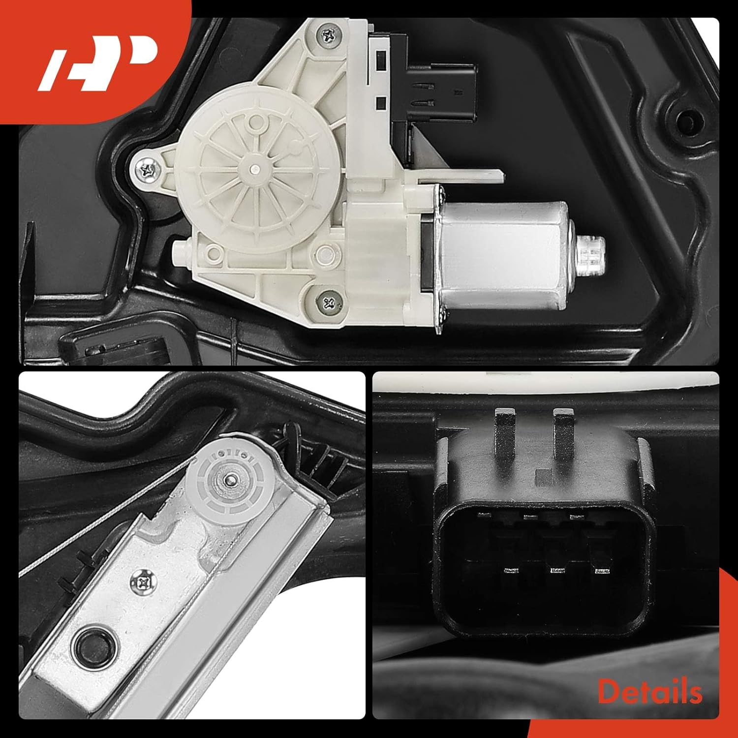 A-Premium Electric Power Window Regulator with Motor Compatible with Dodge Charger & Chrysler 300, 2011-2023, Front Left Driver Side