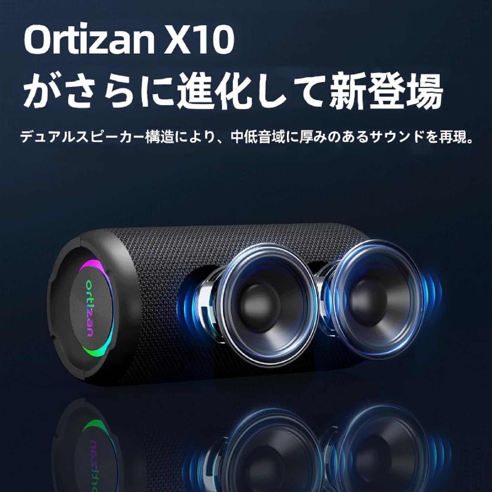 Amazon.co.jp: Ortizan ポータブル Bluetooth スピーカー IPX7防水 重