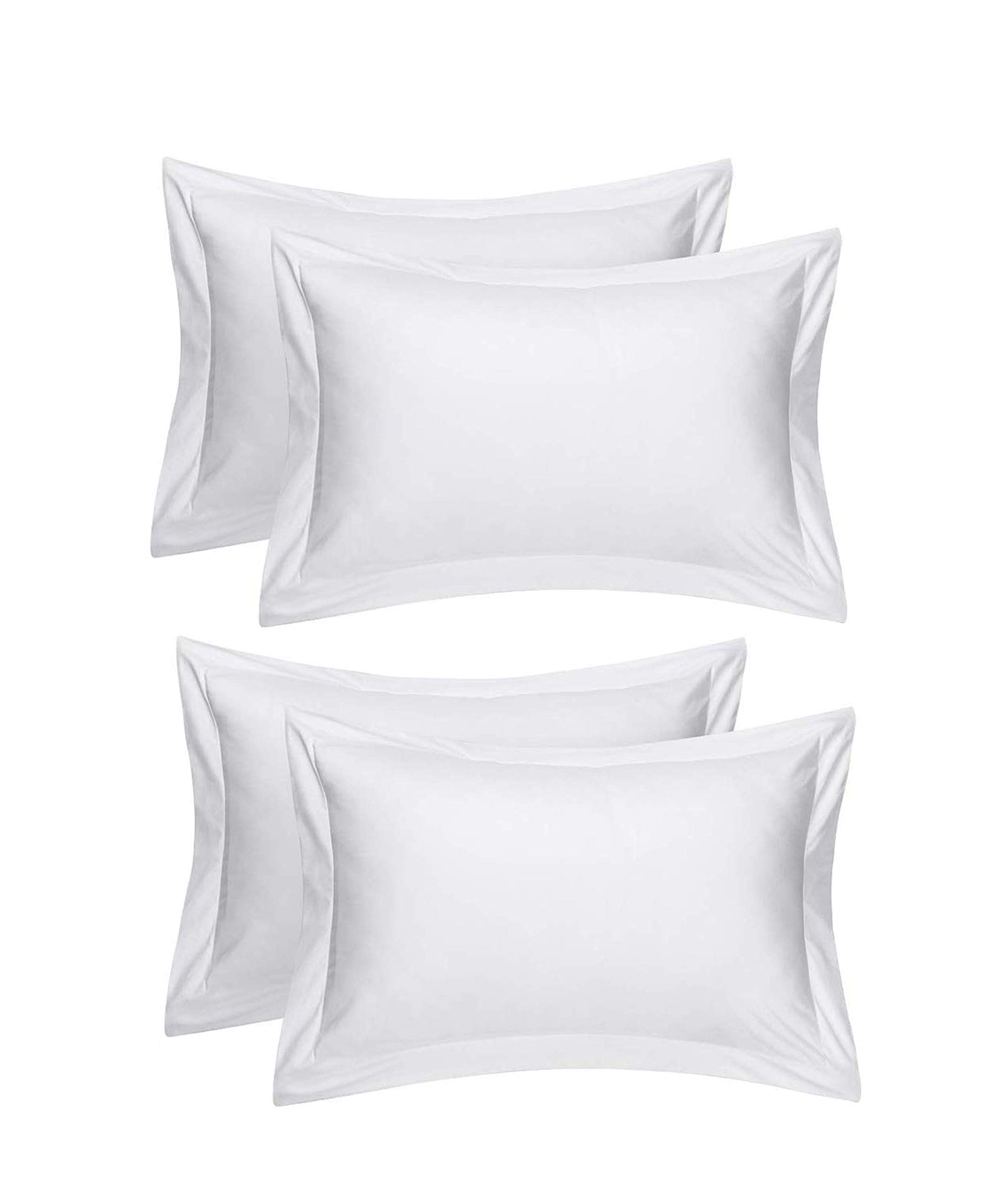 RJ Products™ Plain 100% Cotton Pillow Cover -King Size Set of 4 (White) (B07TWK4SVT) Amazon Price History, Amazon Price Tracker