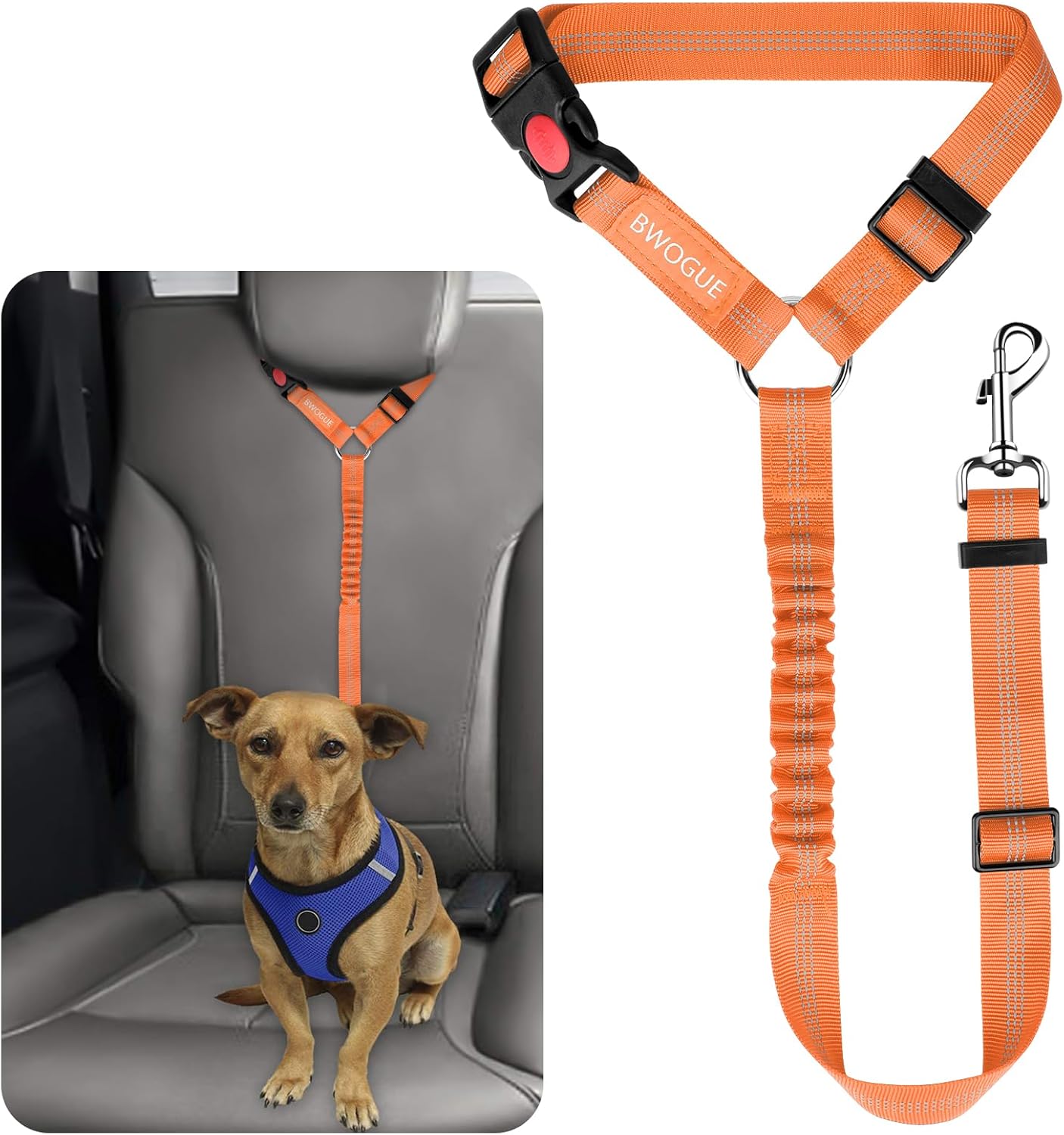 Dog Cat Safety Leash Seat Belt Strap Car Headrest Restraint Adjustable Nylon Fabric Dog Restraints Vehicle Seatbelts Harness From 5,82 € | DHgate - View #8