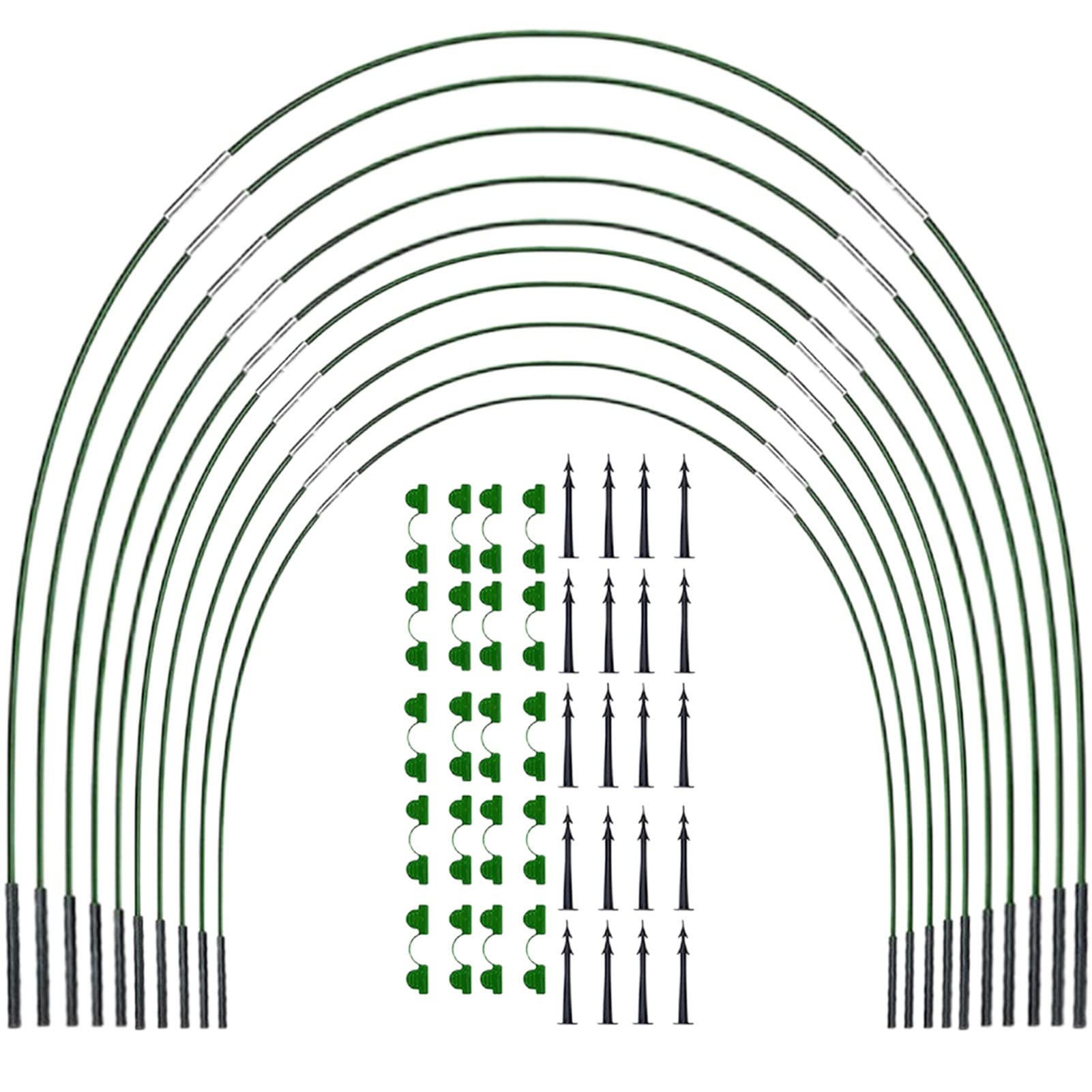 Dirfuny 1 Tunnel Arches, 0 Pieces Tall Garden Support Frames Greenhouse Hoop Plant Tunnel For Garden Fabric, Garden Stakes