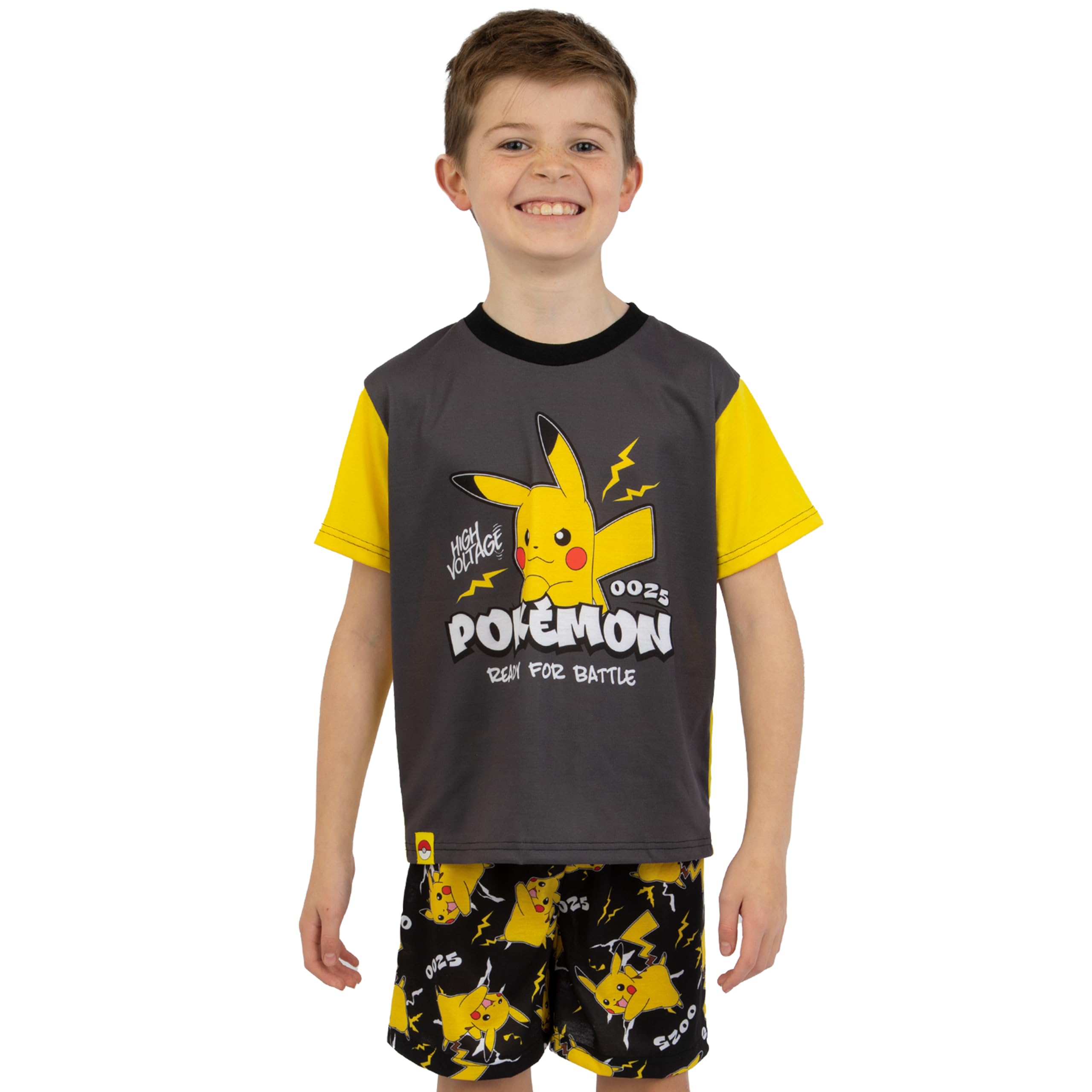 Pokémon Pyjama | Pyjama Garçon Pikachu | PJs pour Enfants | Ensemble PJ Garçon à Manches Courtes