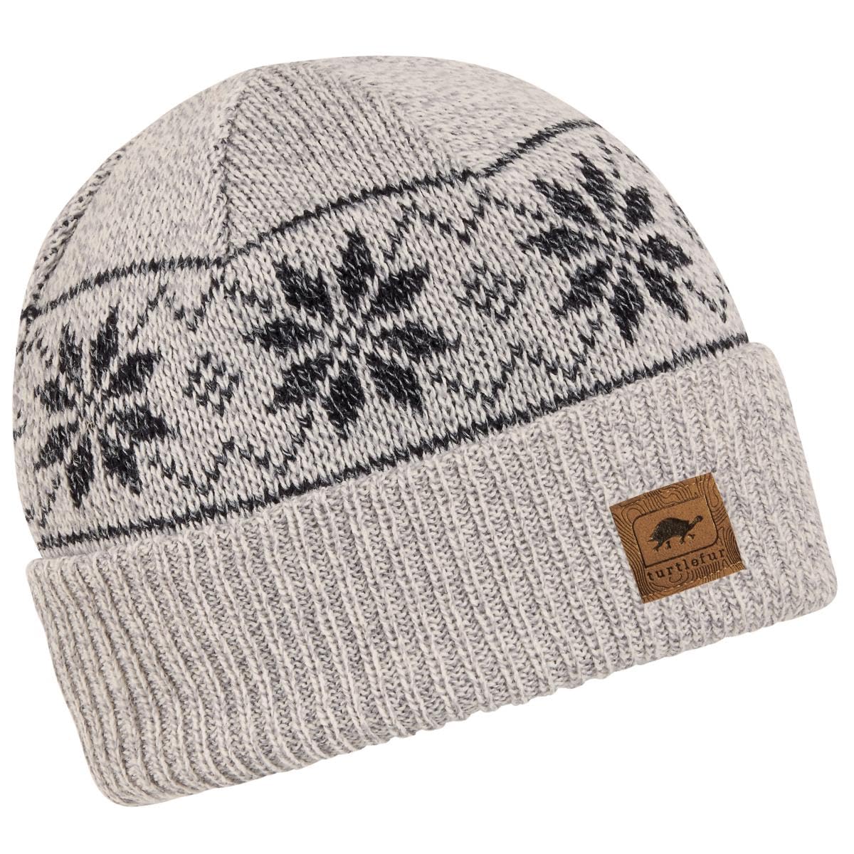 Turtle Fur Men's Mount Snow Ragg Wool Blend Relaxed Fit Beanie, Beige