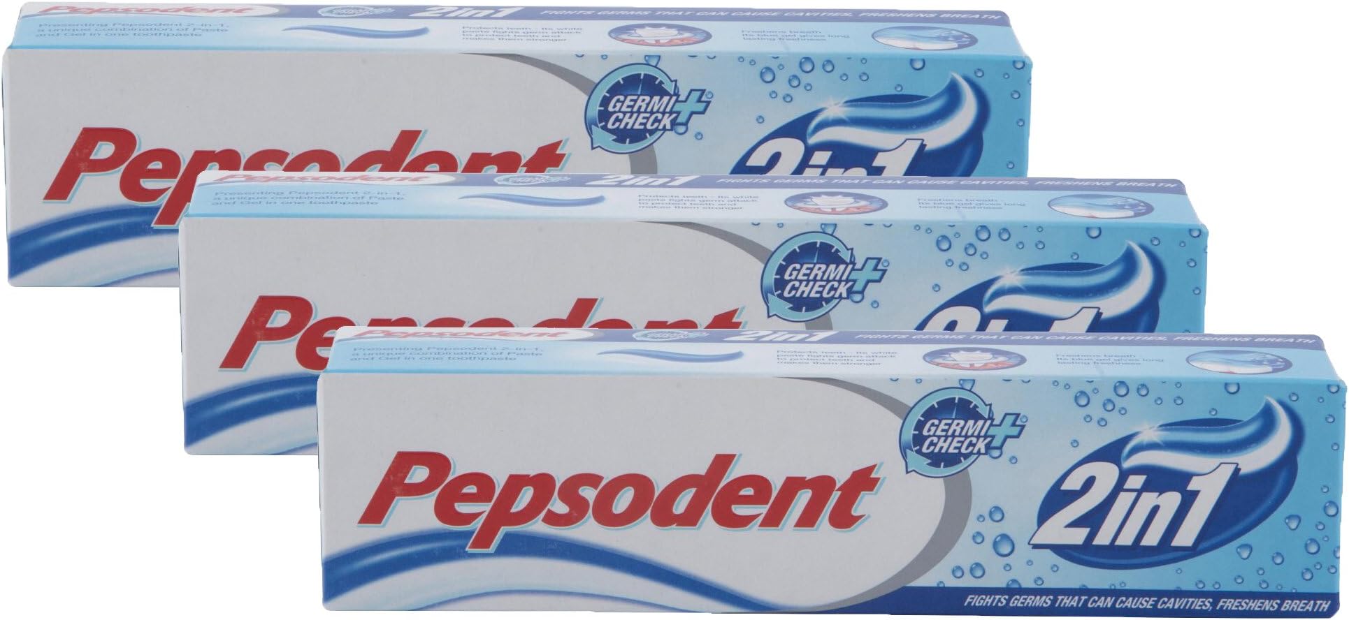 Star Combo - Pepsodent Toothpaste Germi Check 2 in 1, 150g (Buy 2 Get 1, 3 Pieces) Promo Pack