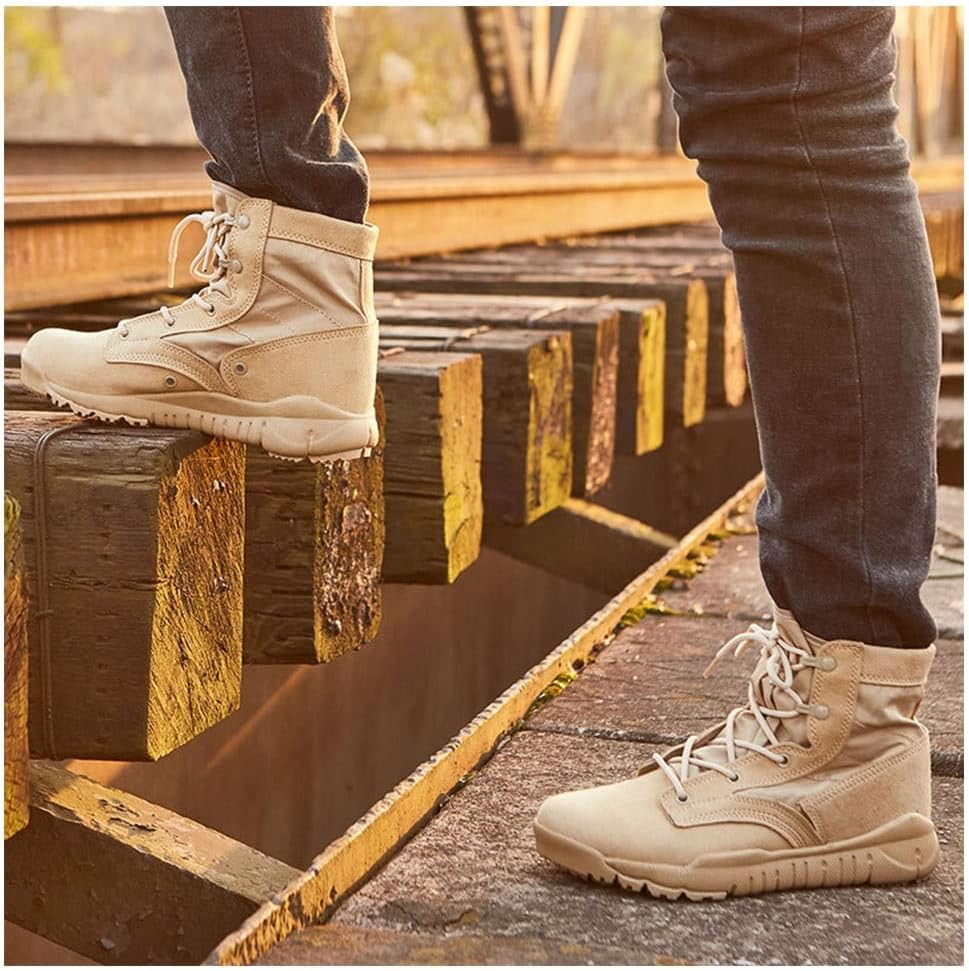 Yytcsjz Army Jungle Boots, Training Combat Boots Tactical Boots Outdoor Casual Lightweight Military Boots for Hiking Work Combat