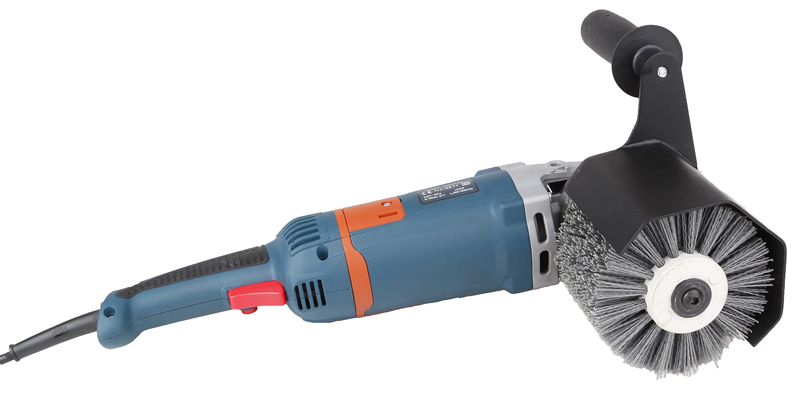 Aidelife Brosse en fibre synthétique pour la préparation de surfaces planes en métal et en bois et pour le lustrage de métaux bruts pour rénovateur extérieur à brosse Ø120x100